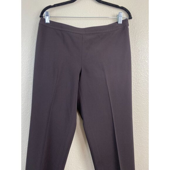 St. John Brown Trouser Pants Womens 8 Office Career Formal Minimalist Straight - Picture 5 of 12
